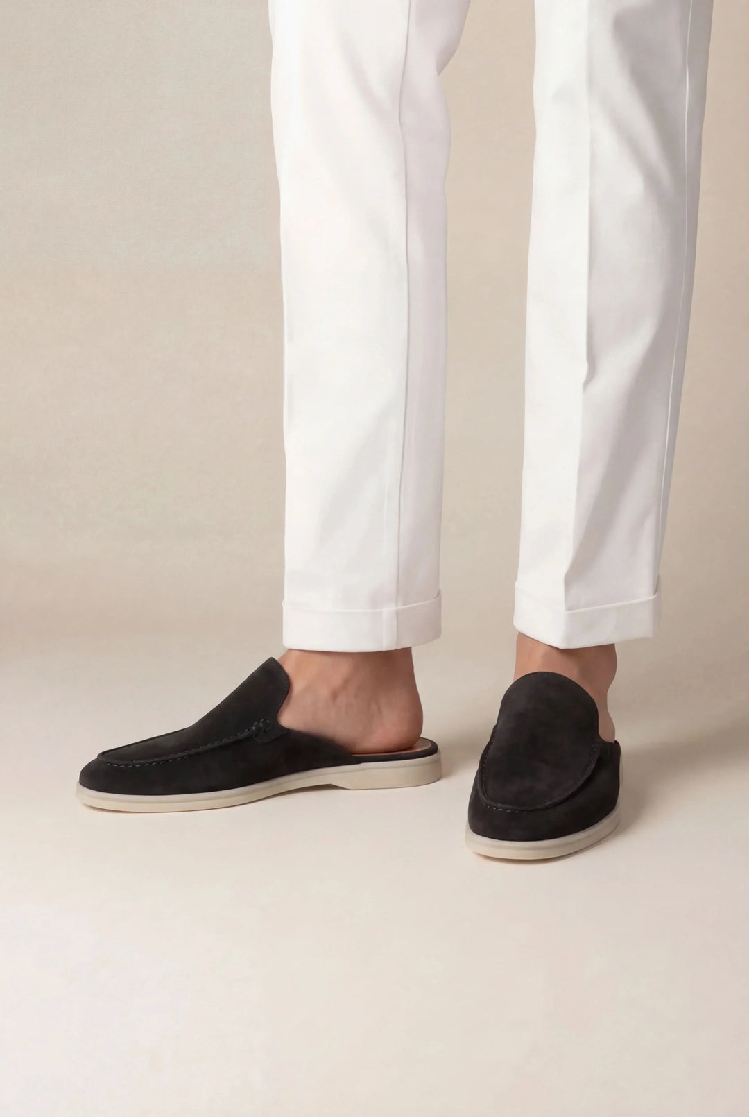 Yacht Mule in Camoscio Nero | Nico Milan