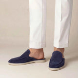 Mule Yacht in Suède Blu Navy