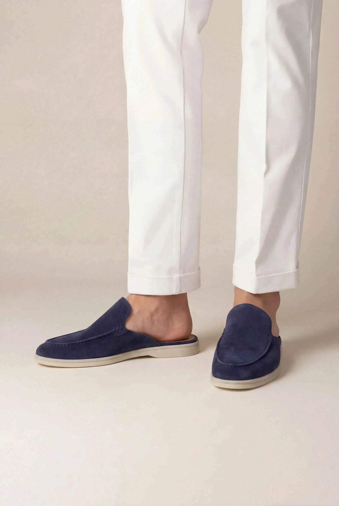 Mule Yacht in Camoscio Blu Navy