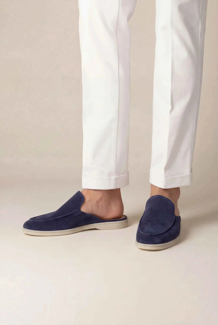 Mule Yacht in Camoscio Blu Navy