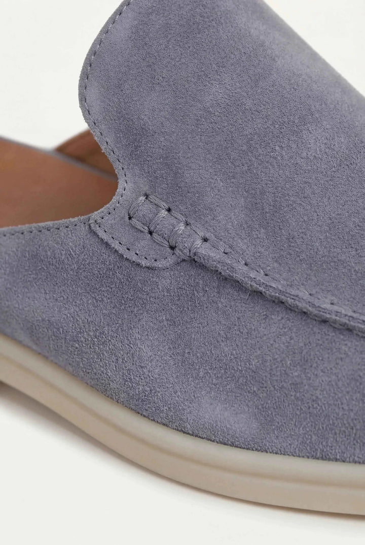 Mule Yacht in Camoscio Blu Baby