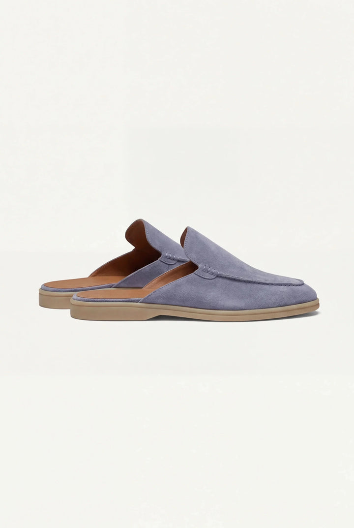 Yacht Mule in Camoscio Azzurro | Nico Milan