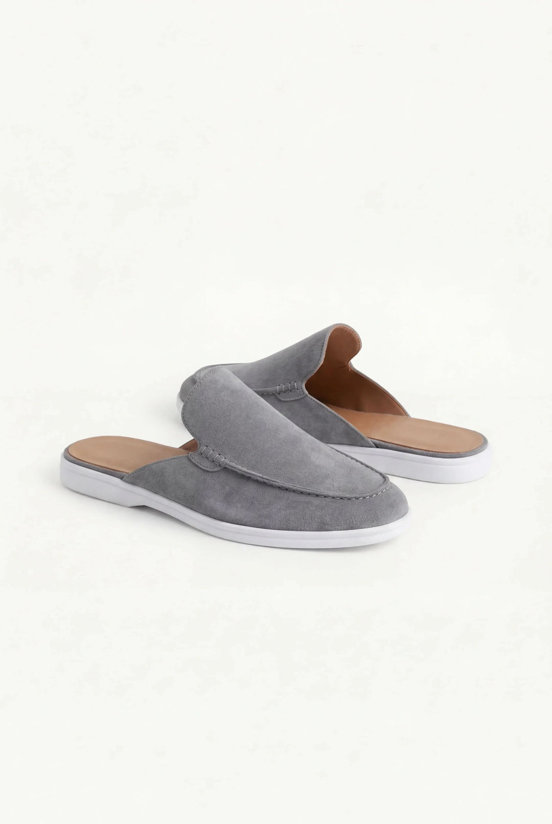Yacht Mule in Camoscio Grigio | Nico Milan