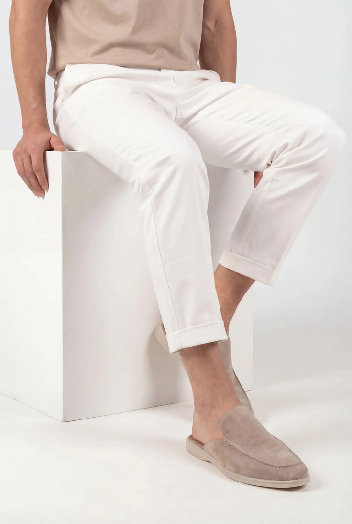 Yacht Mule in Camoscio Beige | Nico Milan