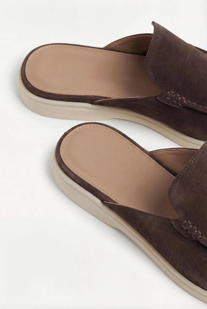 Yacht Mule in Camoscio Marrone | Nico Milan
