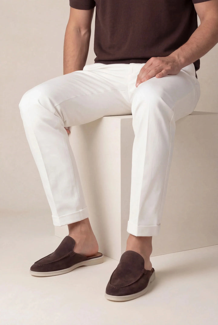 Yacht Mule in Camoscio Marrone | Nico Milan