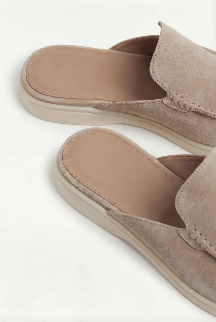 Yacht Mule in Camoscio Beige | Nico Milan