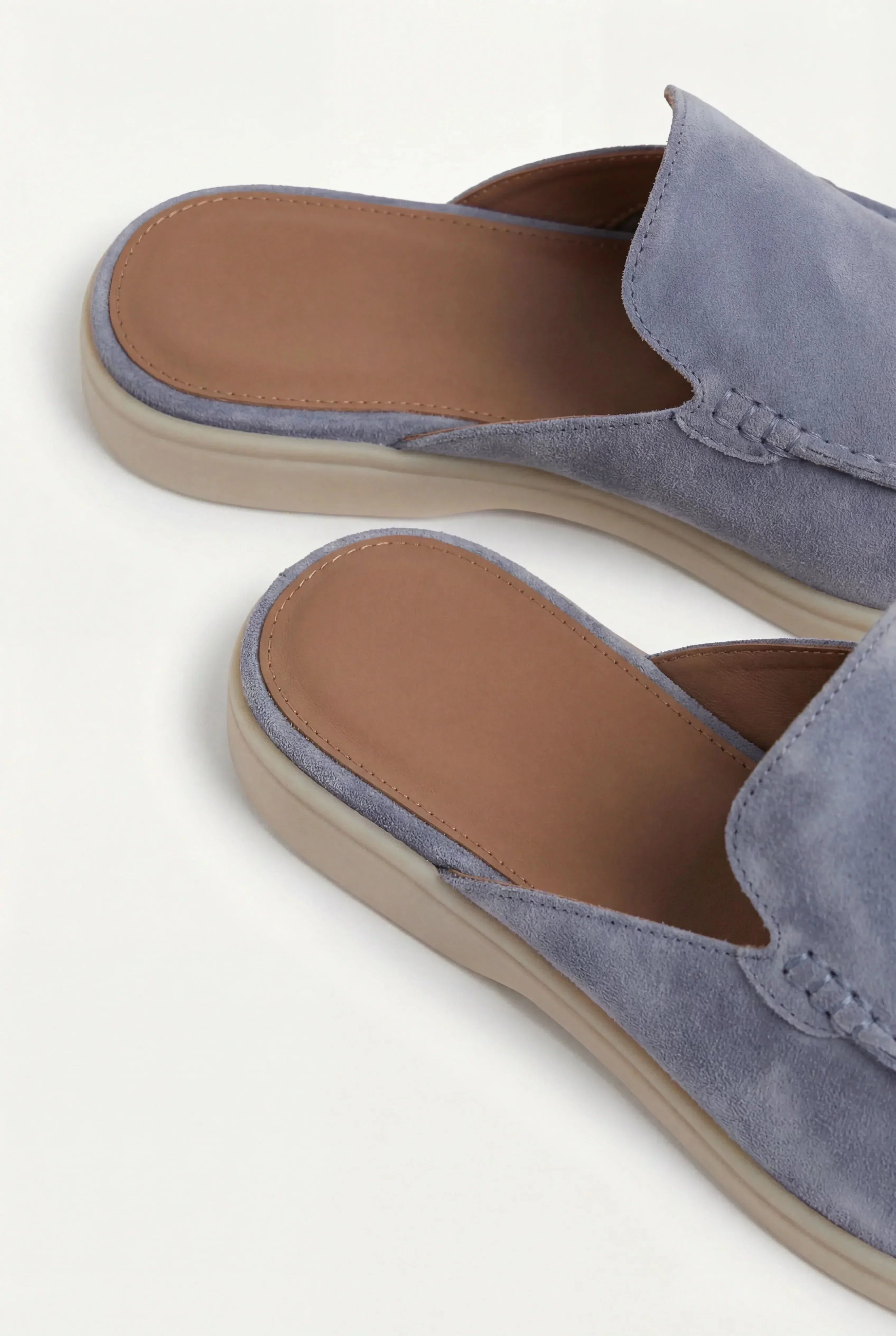 Yacht Mule in Camoscio Azzurro | Nico Milan