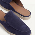 Yacht Mule in Camoscio Blu Navy | Nico Milan