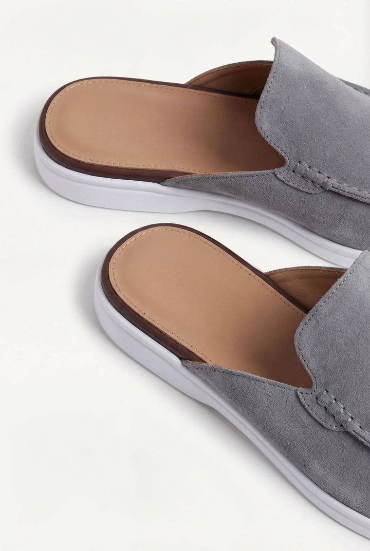Yacht Mule in Camoscio Grigio | Nico Milan