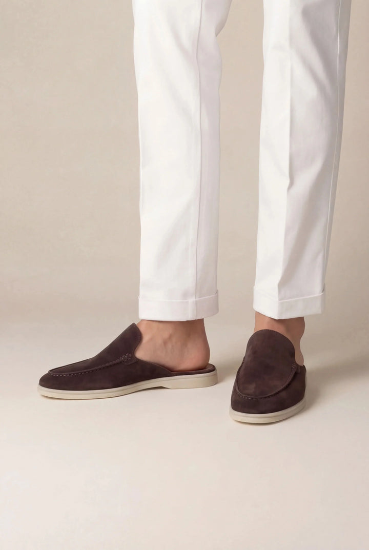 Yacht Mule in Camoscio Marrone | Nico Milan