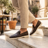 Mocassino Intrecciato Sorrento Moro | Nico Milan