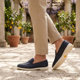 Mocassino Intrecciato Sorrento Blu | Nico Milan