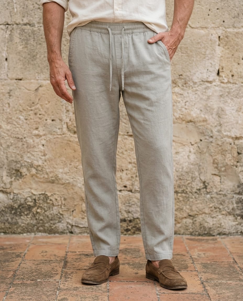 Pantaloni Breeze in Viscosa Effetto Lino | Nico Milan