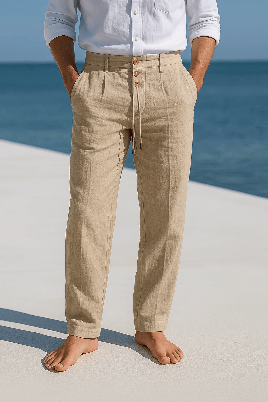 Pantaloni Mareno in Misto Lino | Nico Milan