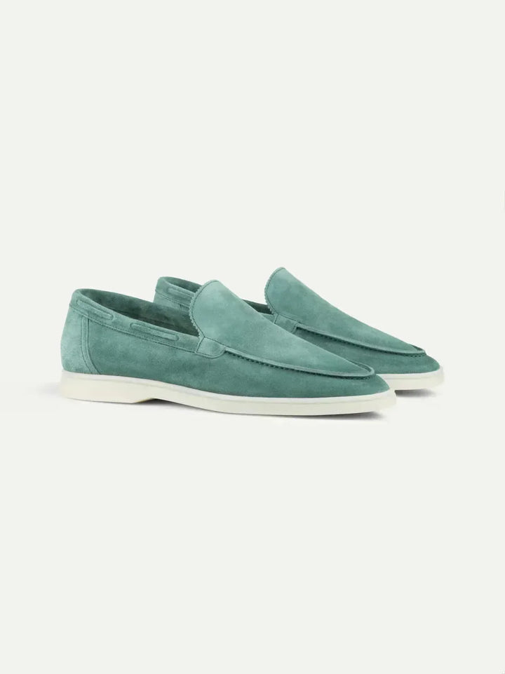 Mocassino Classico in Camoscio Blu Apple