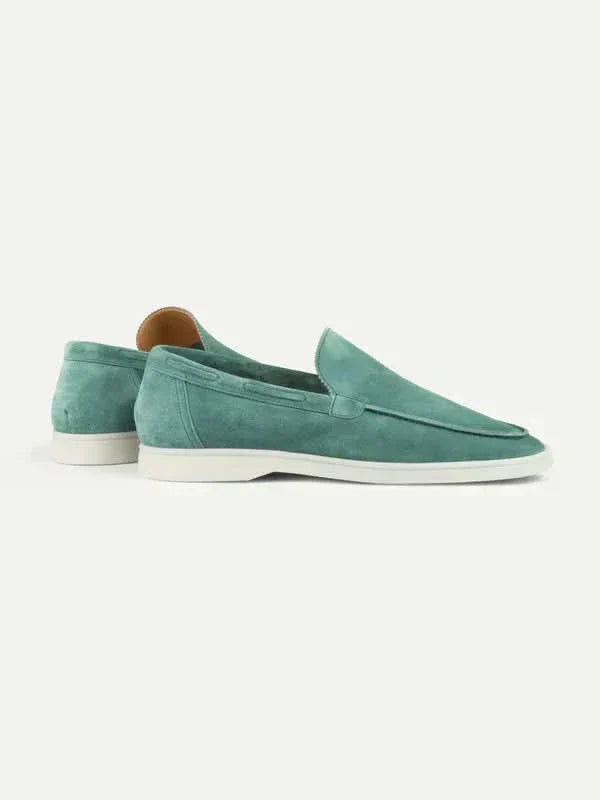 Mocassino Classico in Camoscio Blu Apple