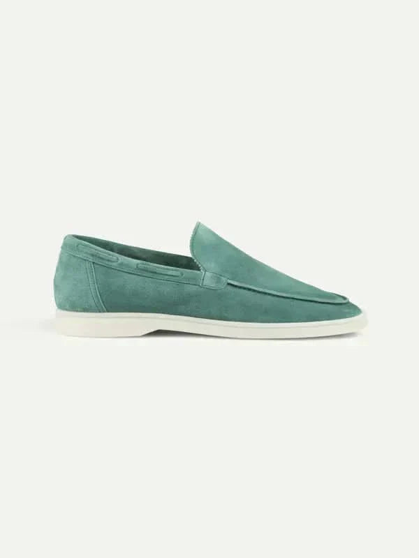 Mocassino Classico in Camoscio Blu Apple