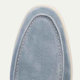 Mocassino Classico in Suède Azzurro Baby