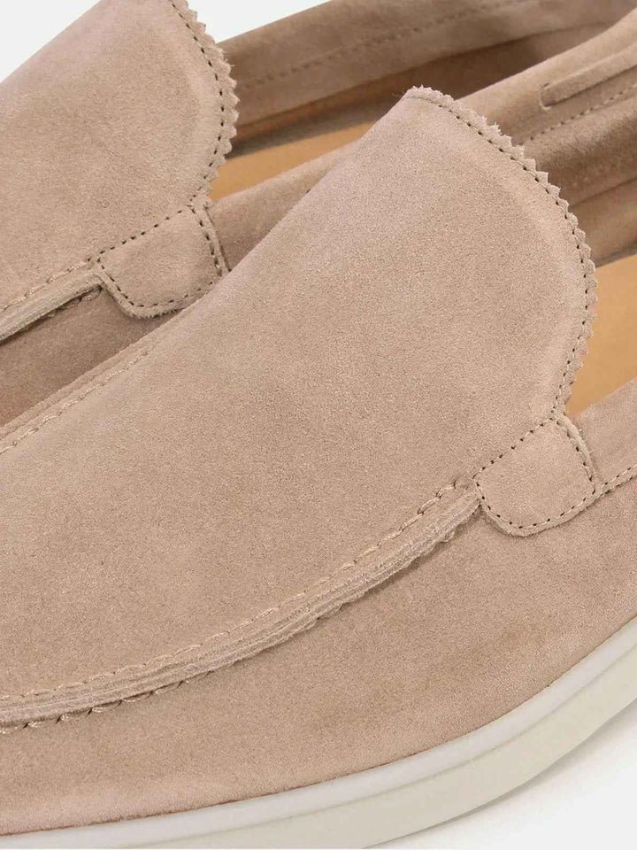 Mocassino Classico in Camoscio Beige