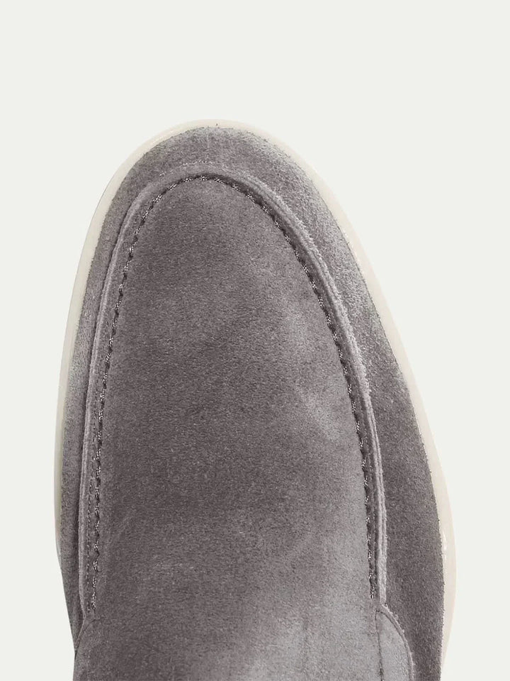 Mocassino Classico in Camoscio Grigio
