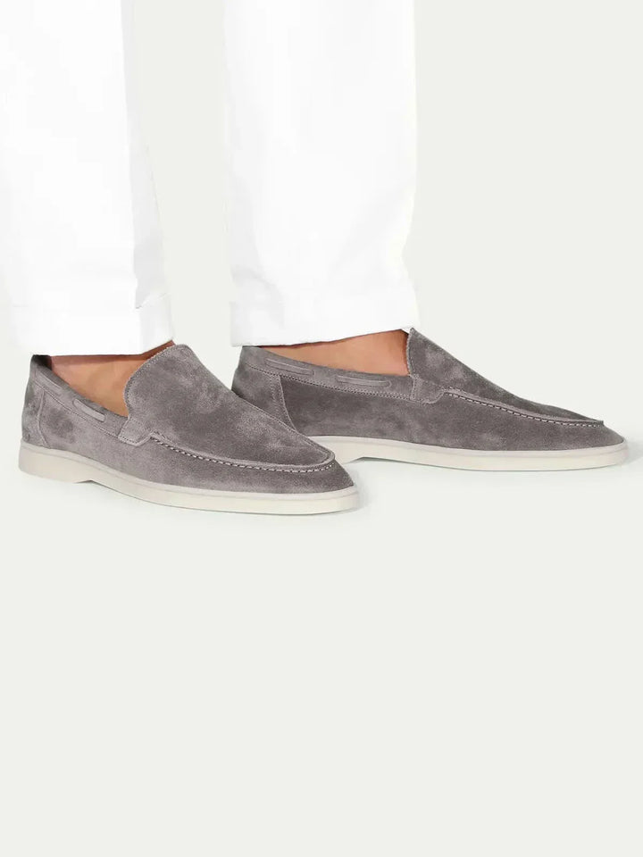 Mocassino Classico in Camoscio Grigio