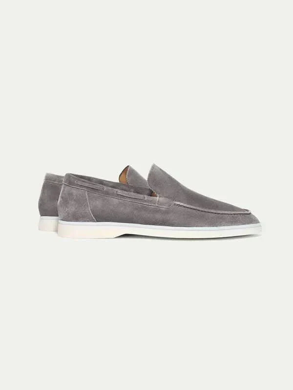 Mocassino Classico in Camoscio Grigio