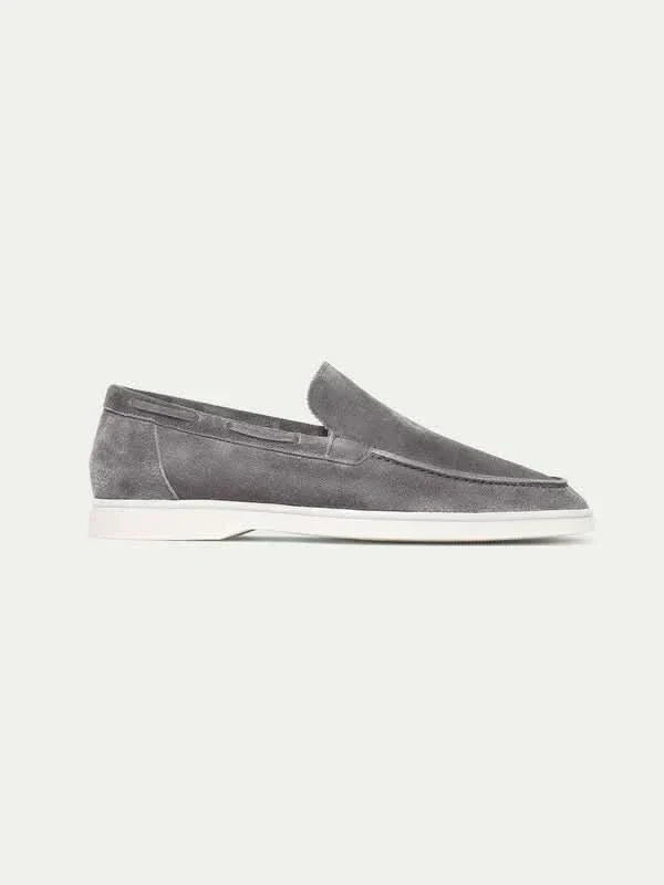 Mocassino Classico in Camoscio Grigio