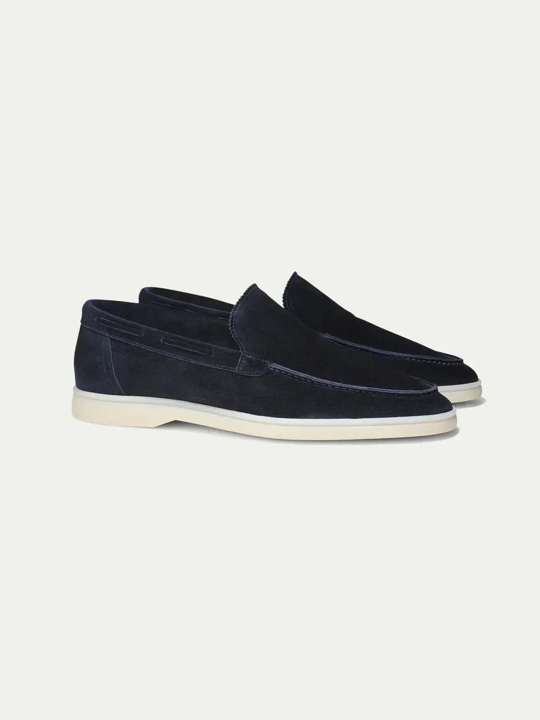 Mocassino Classico in Camoscio Blu Navy