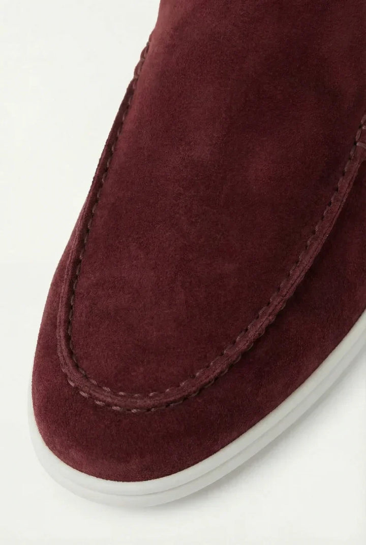 Yacht Mule in Camoscio Bordeaux | Nico Milan