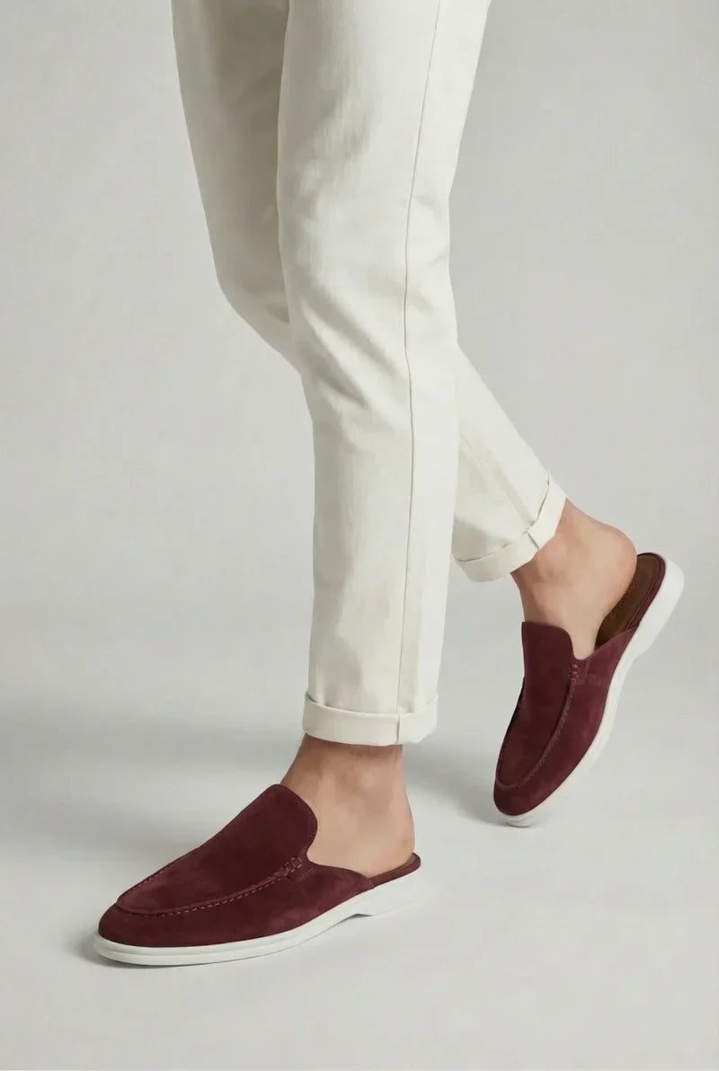 Yacht Mule in Camoscio Bordeaux | Nico Milan