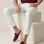 Yacht Mule in Camoscio Bordeaux | Nico Milan