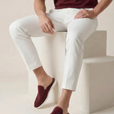 Yacht Mule in Camoscio Bordeaux | Nico Milan