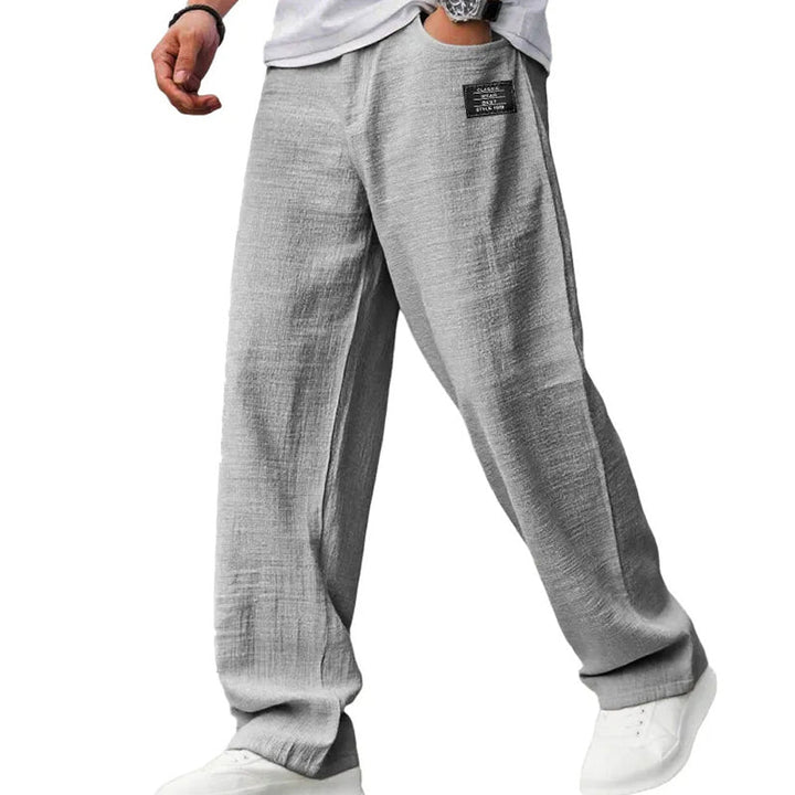 Pantaloni Riviera a Gamba Dritta in Misto Lino | Nico Milan