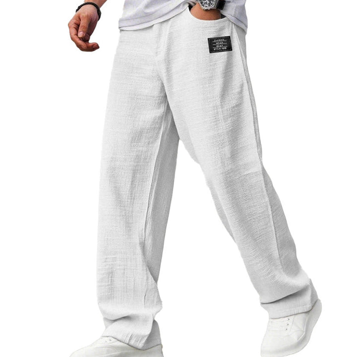Pantaloni Riviera a Gamba Dritta in Misto Lino | Nico Milan