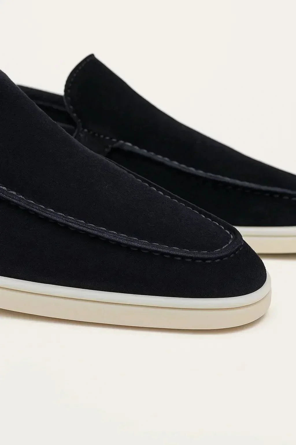 Mocassino Classico in Camoscio Blu Navy