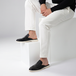 Yacht Mule Croco Nero | Nico Milan