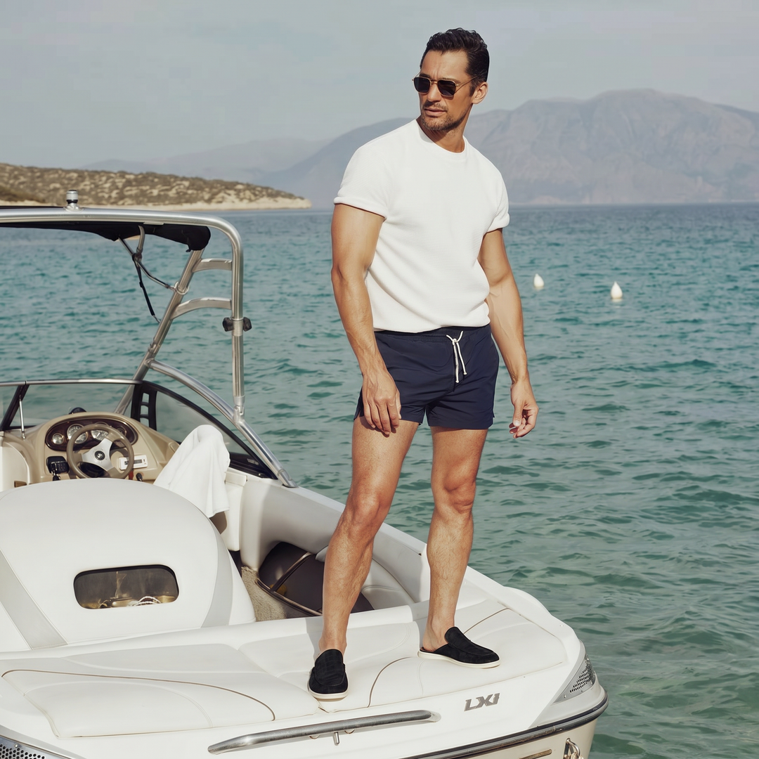 Yacht Mule Croco Nero | Nico Milan