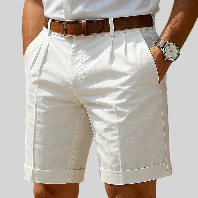 Pantaloncini Lennox con Pince e Risvolto | Nico Milan