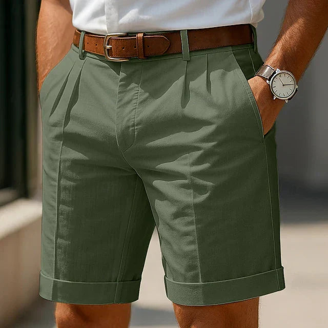 Pantaloncini Lennox con Pince e Risvolto | Nico Milan