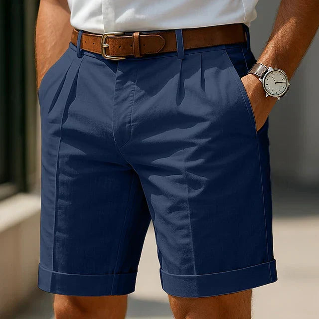 Pantaloncini Lennox con Pince e Risvolto | Nico Milan