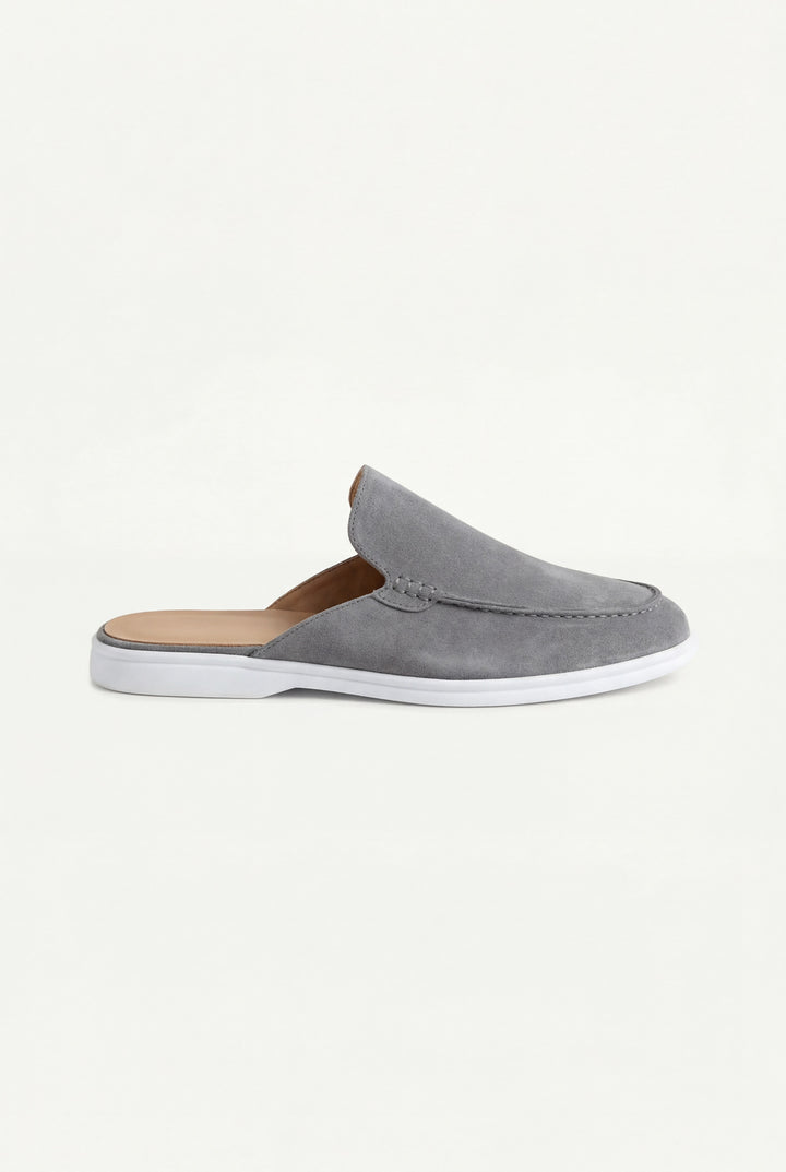 Yacht Mule in Camoscio Grigio | Nico Milan