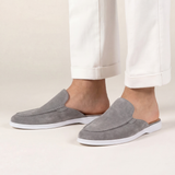 Yacht Mule in Camoscio Grigio | Nico Milan