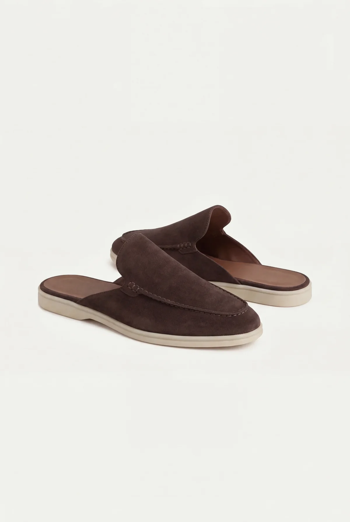 Yacht Mule in Camoscio Marrone | Nico Milan